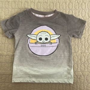 💙Disney Official Star Wars Grogu Short Sleeve Pullover T-Shirt, Size 3T